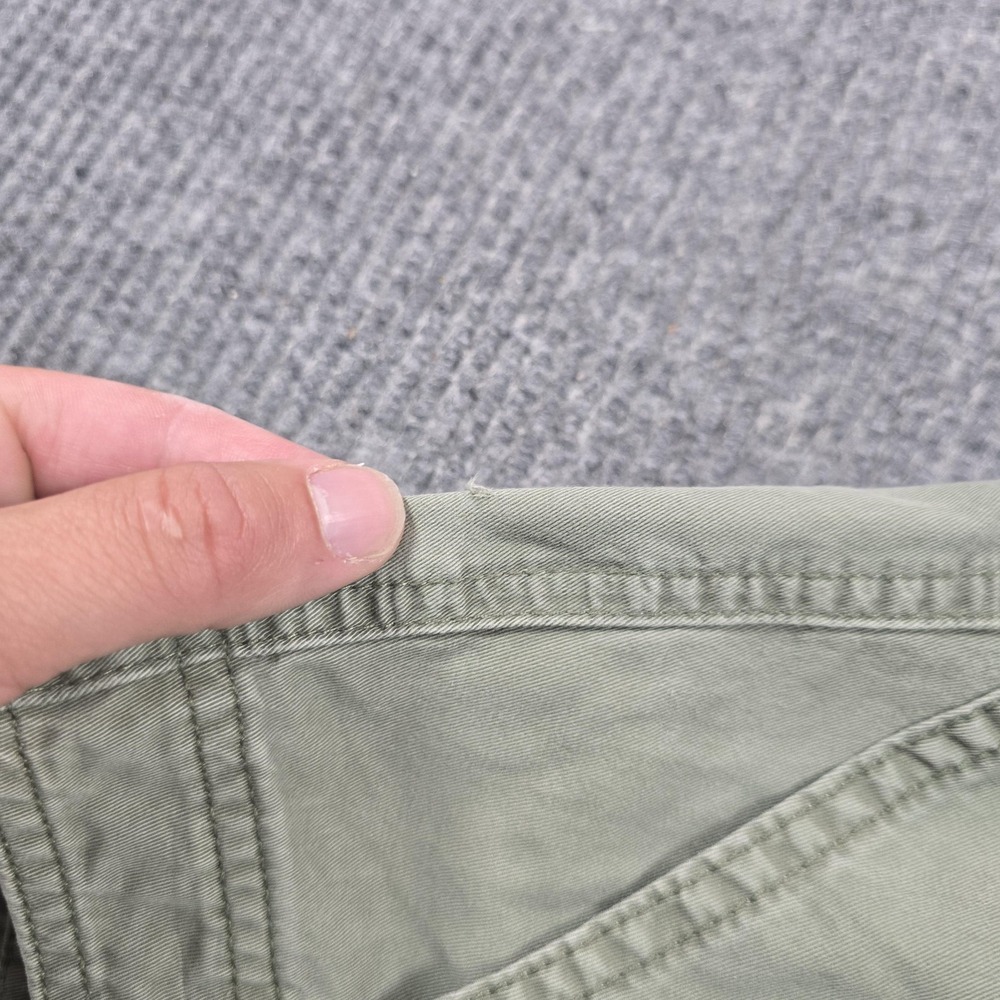 Abercrombie & Fitch Pants Womens 29 Short Green Cargo Straight‎ Twill Pockets - Picture 7 of 14